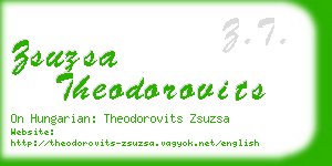 zsuzsa theodorovits business card
